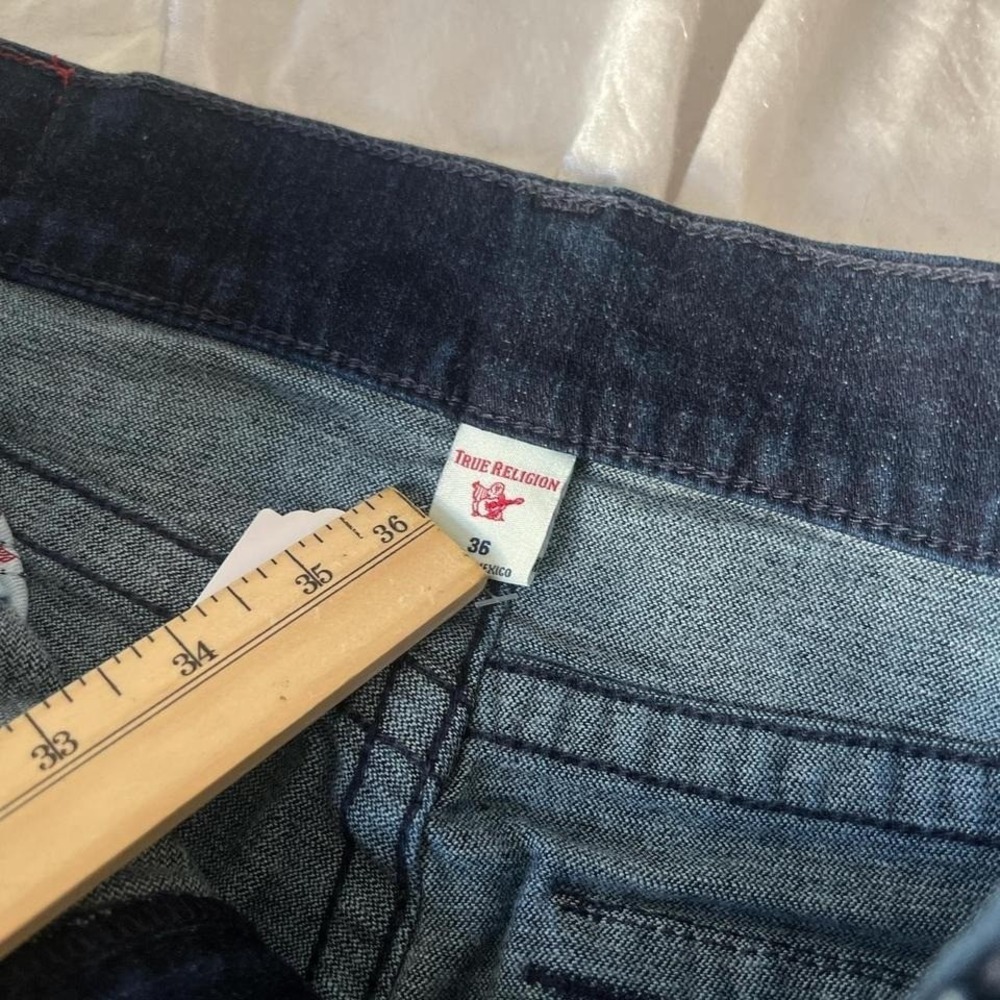 Vintage True Religion skinny jeans size 36 grunge punk y2k Streetwear festivals - Picture 5 of 6
